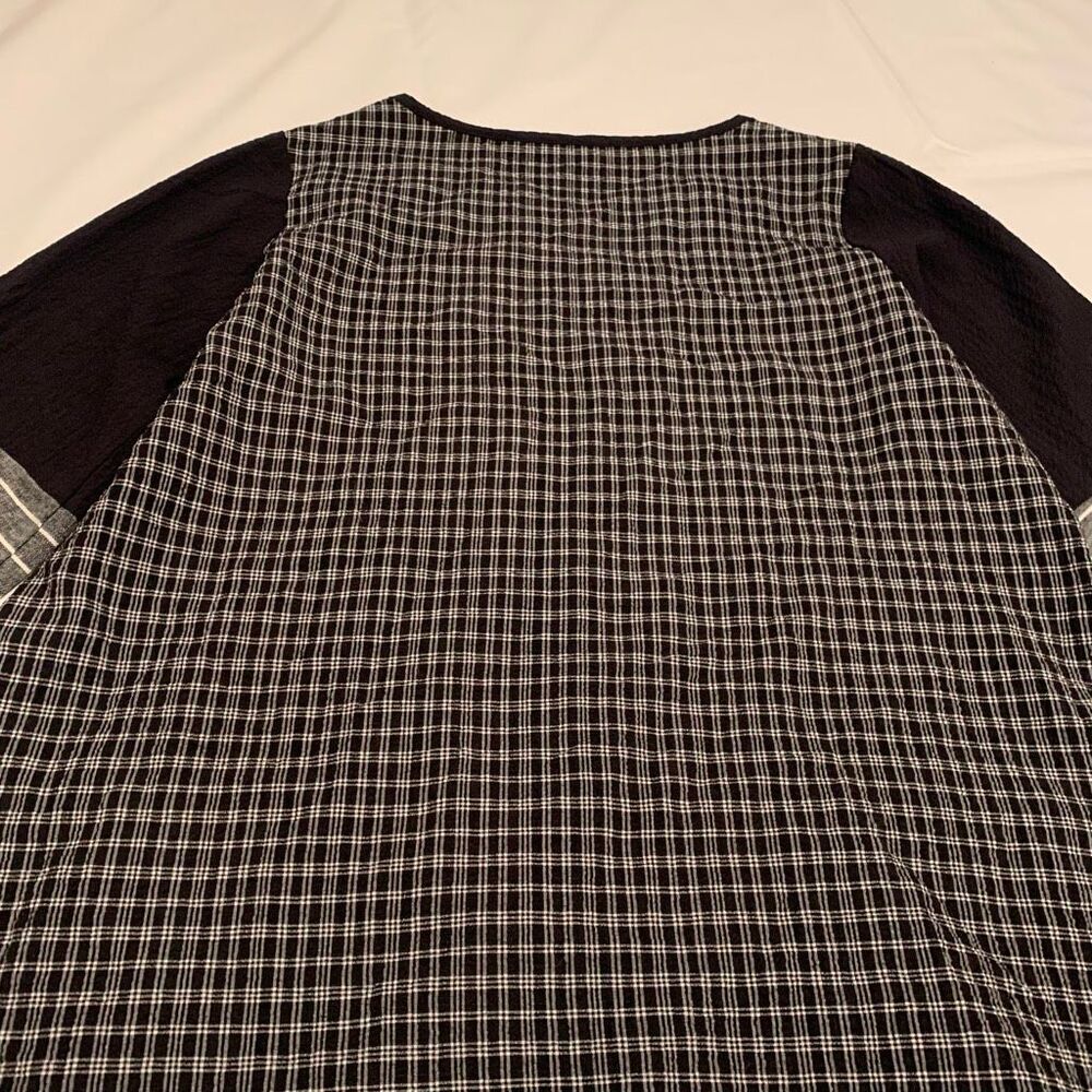 Soft Surroundings Sz S Patchwork Checked Striped … - image 7